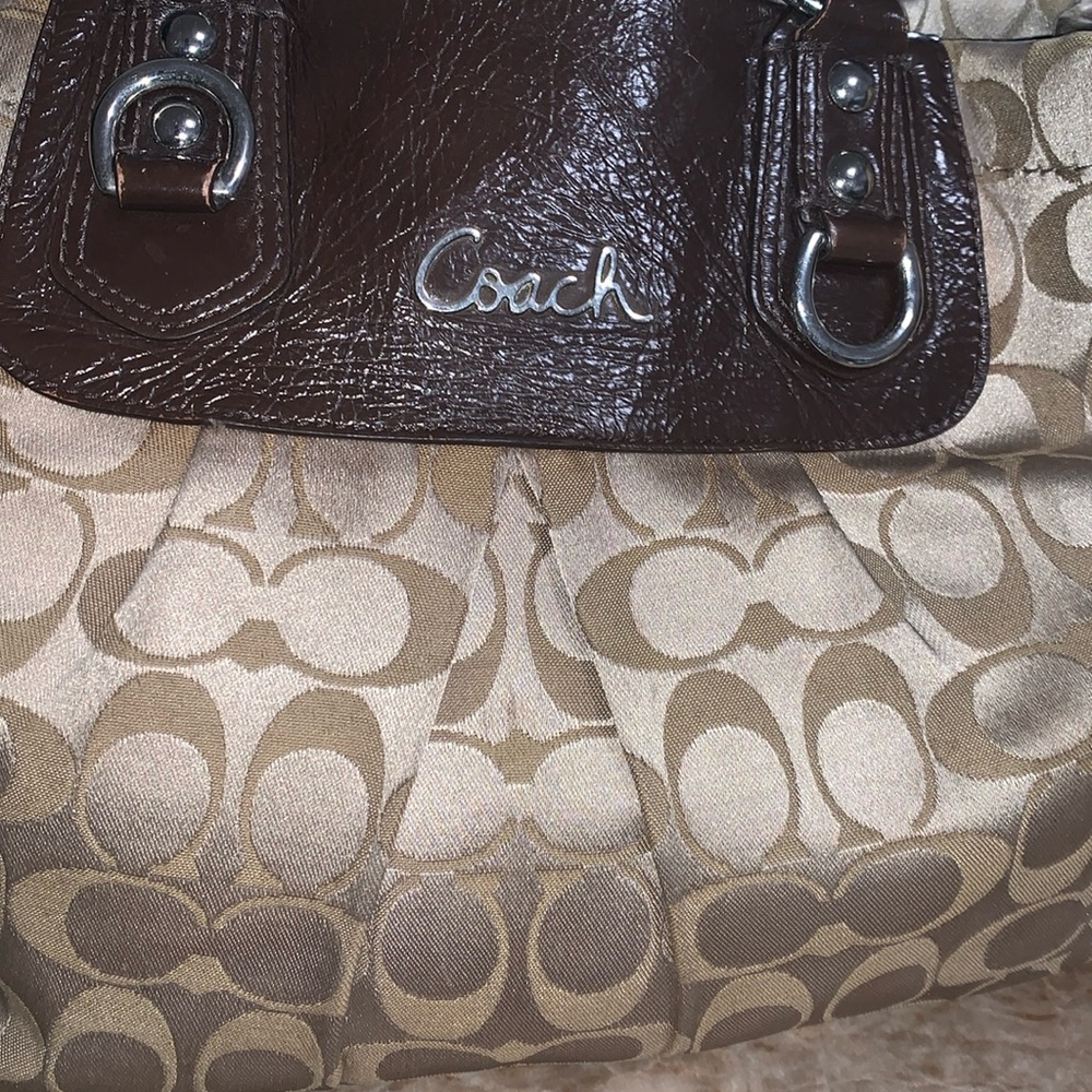 Coach Signature Jacquard Shoulder Bag